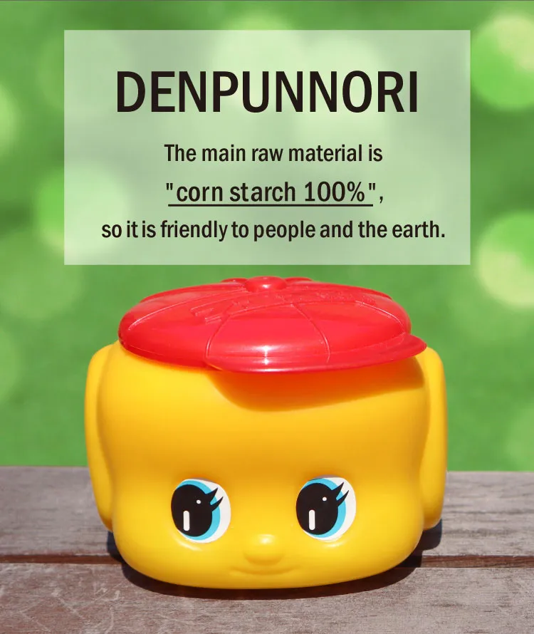 DENPUNNORI the main raw material is `corn starch 100%`,so it is friendly to people and the earth.